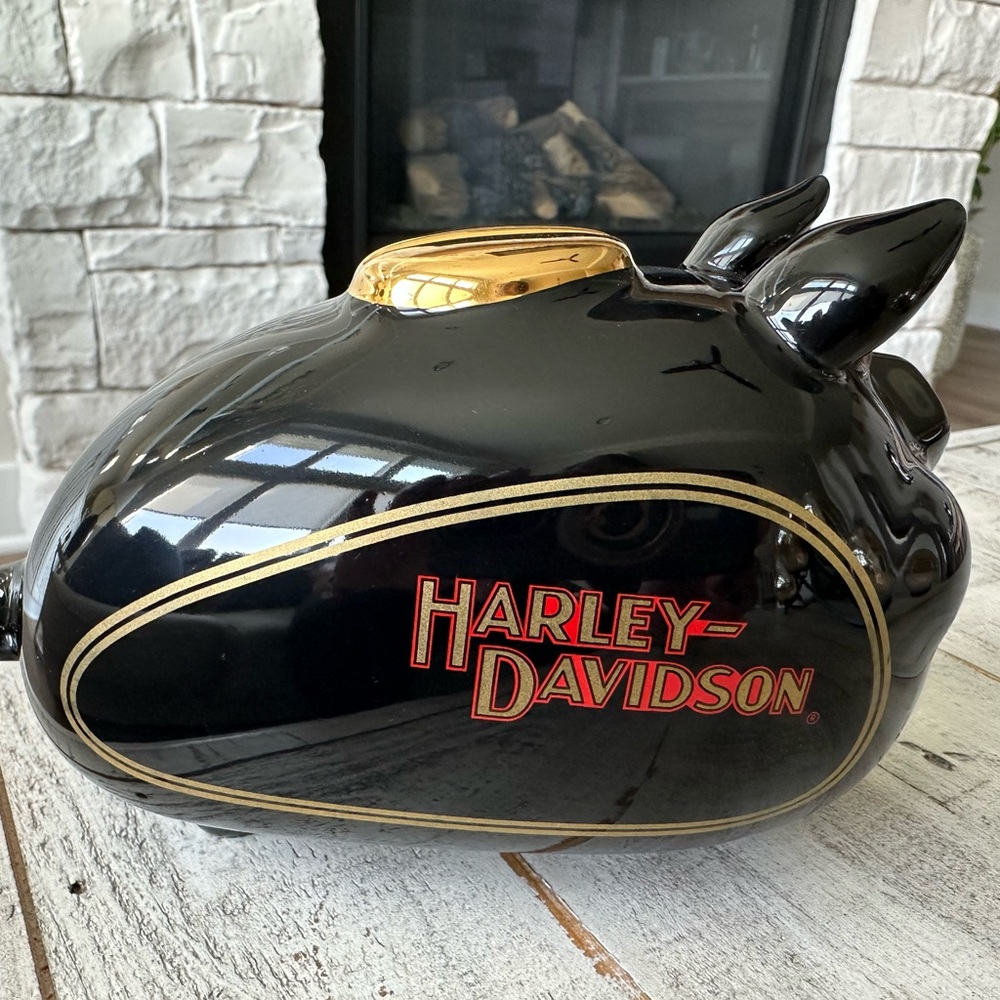 Harley Davidson vintage piggy bank 2002